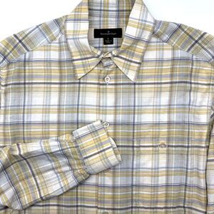 Ermenegildo Zegna Men's Long Sleeve‎ Italy Button Up Striped Viscosa Medium